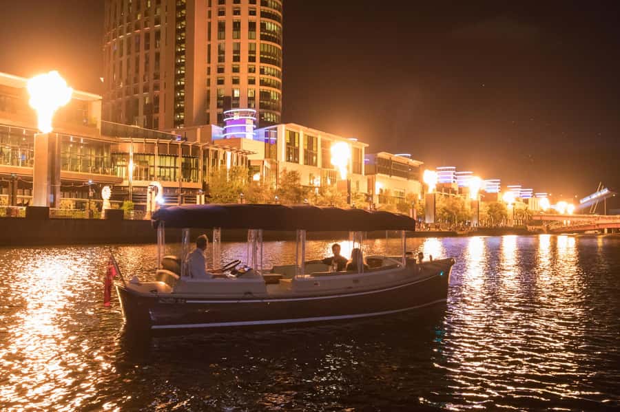 1.5Hr Yarra River Crown Flames and City Lights Cruise - Wine, cheese, and a quieter boat ride