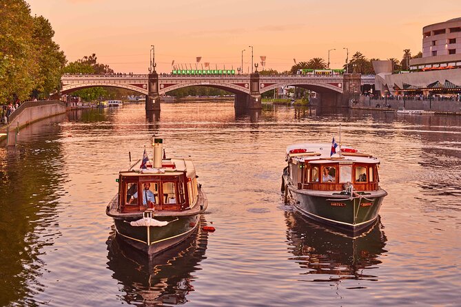 1 Hour Sight seeing Melbourne River Cruise on historic vessel - Heading upstream past Melbourne’s sporting landmarks