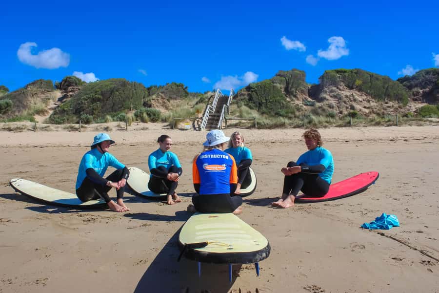 Anglesea: 2 Hour Surf Experience on the Great Ocean Road - Entering waist-deep water
