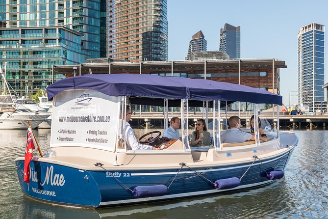Luxury Private 90min Wine and Cheese Yarra River Cruise - Docklands to Crown Casino by Water