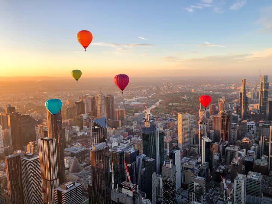 Melbourne: 1-Hour Hot Air Balloon Flight at Sunrise - What the landmarks mean from above