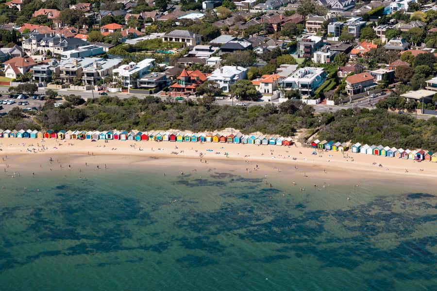 Melbourne: Brighton Beach & Ricketts Point Helicopter Flight - Black Rock and Ricketts Point Marine Sanctuary
