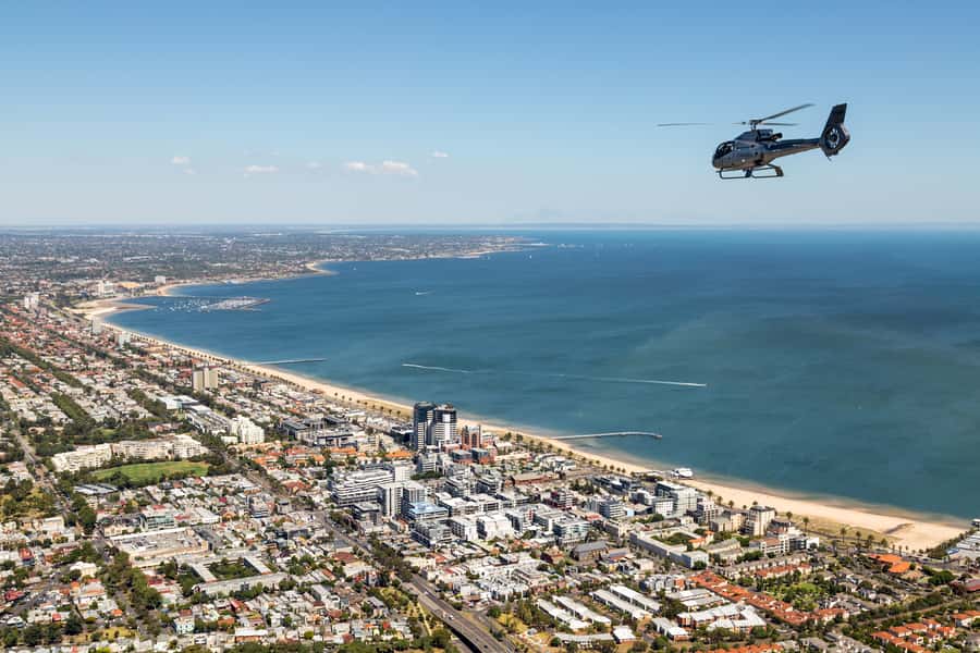 Melbourne: City and Bayside Helicopter Tour - The J7 submarine wreck near Sandringham Marina