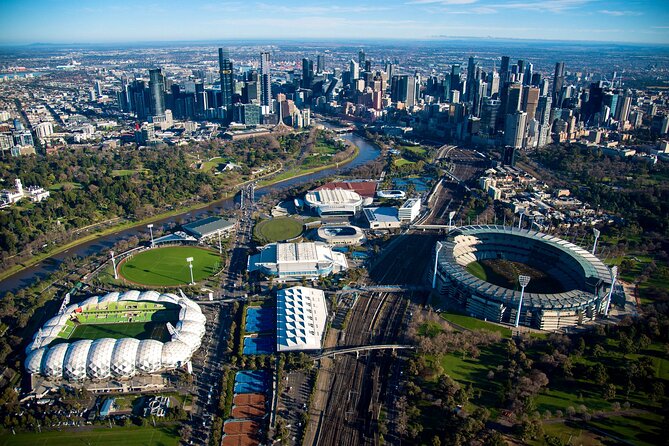 Melbourne City Scenic Helicopter Ride - Rod Laver Arena and the MCG