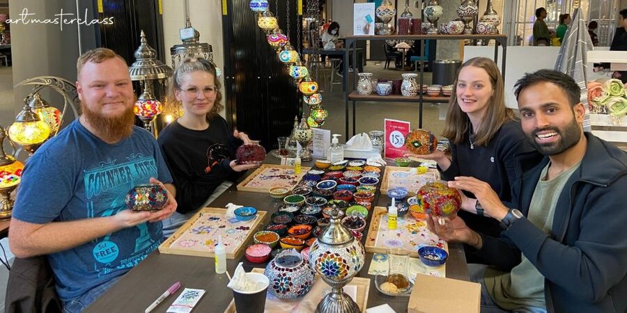 Melbourne: Mosaic Art Classes - Turkish Lamp Workshop - Going alone, with friends, or as a private group