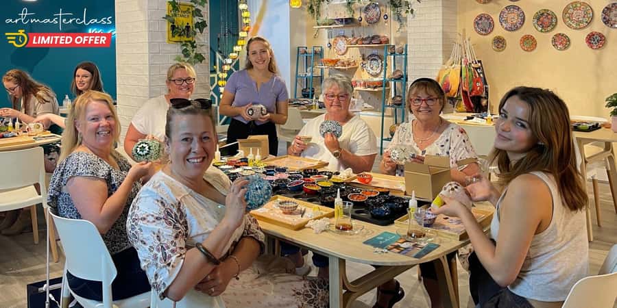Melbourne: Mosaic Art Classes - Turkish Lamp Workshop - Choosing your glass, beads, and pattern