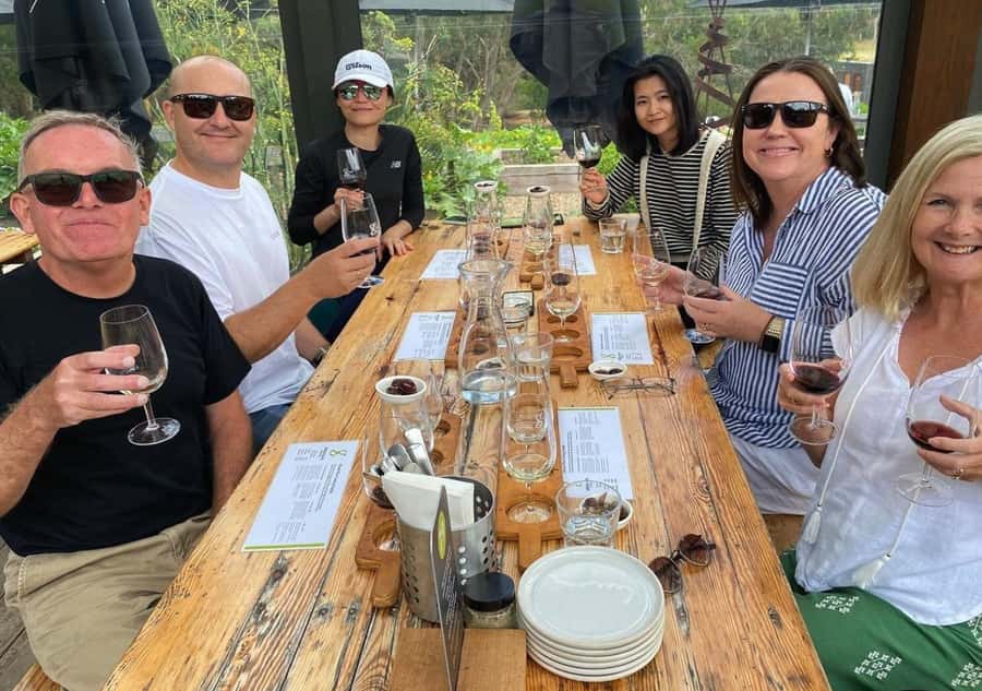Melbourne: Peninsula Hot Springs with Lunch and Wine - Starting with coffee and a comfortable ride