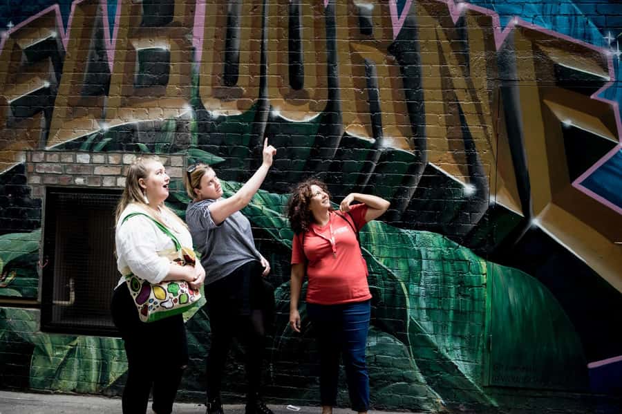 Melbourne: Private Bites & Sights Tour w/ Observation Deck - Reading Melbourne through Hosier Lane