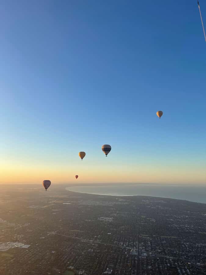Melbourne: Sunrise Hot Air Balloon Flight - The 15-minute coach ride to the launch area