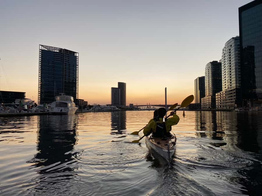 Melbourne: Sunset Kayak Tour with Dinner - From Bolte Bridge to the Southbank lights