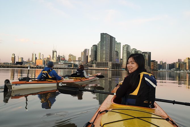 Melbourne Sunset Kayaking Experience with Dinner - Southbank, Crown Casino, and the fire display