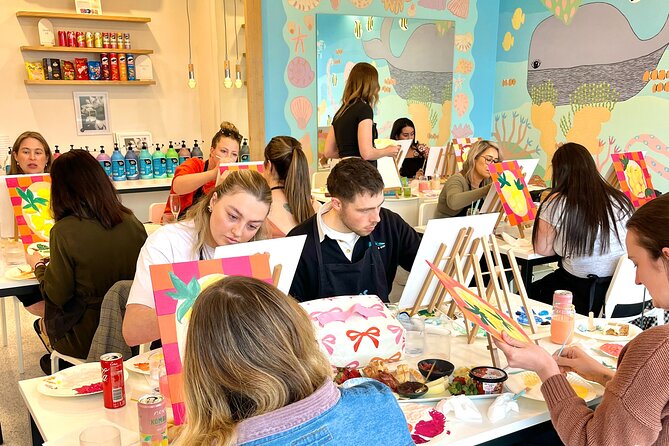 Paint and Sip in Torquay VIC - BYO food and drinks - What happens from the 6:00 pm start