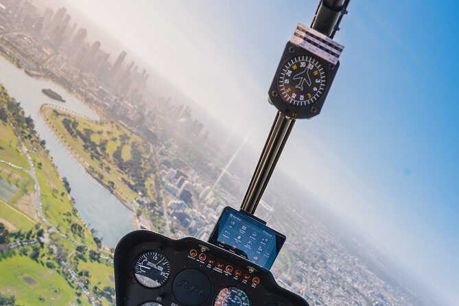 Private Melbourne Skyline Helicopter Ride - The route from Flemington to Docklands