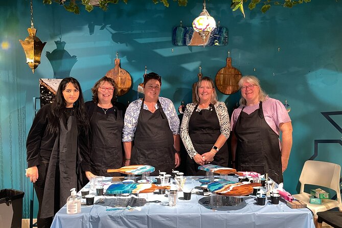 Resin Art Classes Melbourne: Cheeseboards & Coasters - The 24-hour drying wait