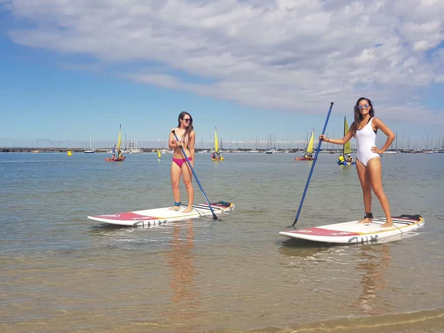 St Kilda: Group Lesson for Stand-Up Paddleboarding - Learning SUP at St Kilda Beach